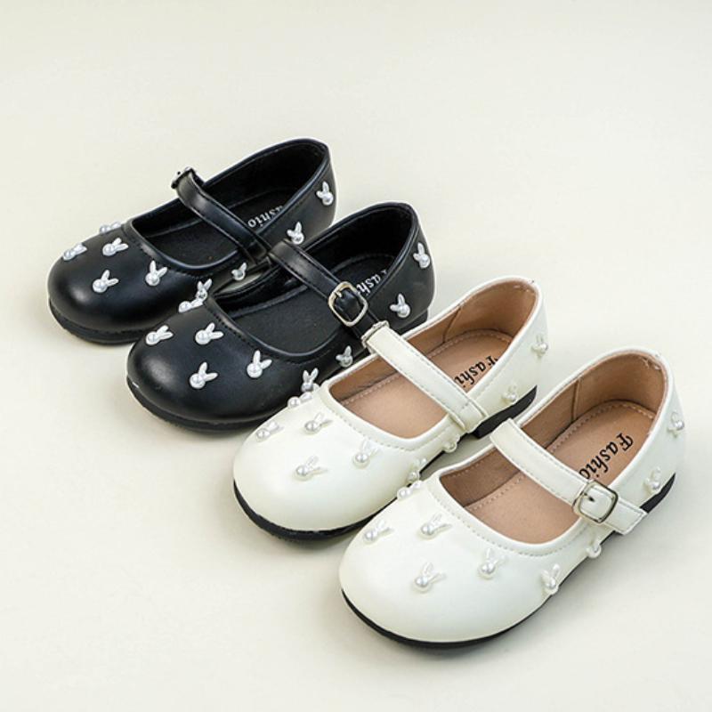 Fashion Girls' Shoes Soft Soled Kids Princess Shoe Simple Girls Leather Shoes Anti Slip Child Casual Shoe