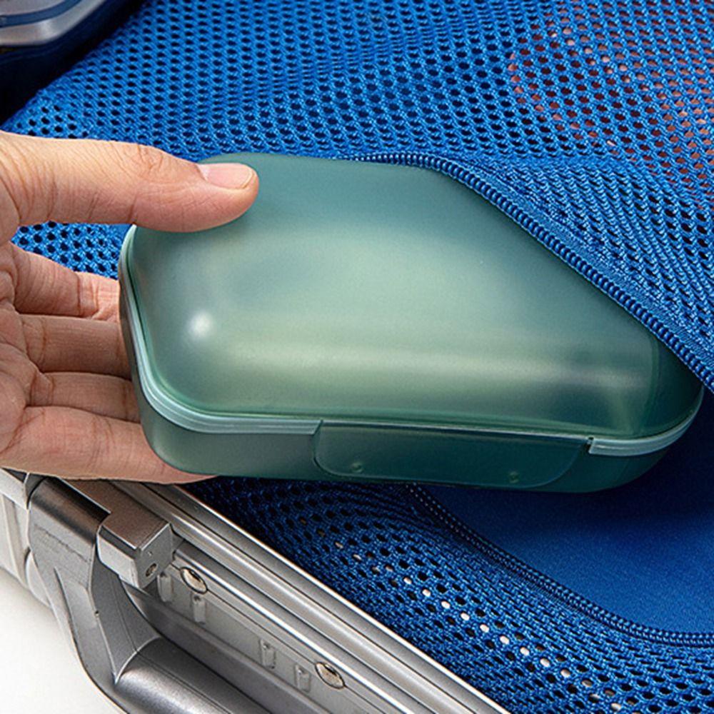 Waterproof Soap Dishes Organizer Sealed Soap Container Durable Square Travel Soap Box  for Home