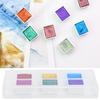 Zestaw farb akwarelowych Solid Watercolor Paint dozujący 6 kolorów klejnotów Perłowe metalowe farby akwarelowe do zdobienia paznokci