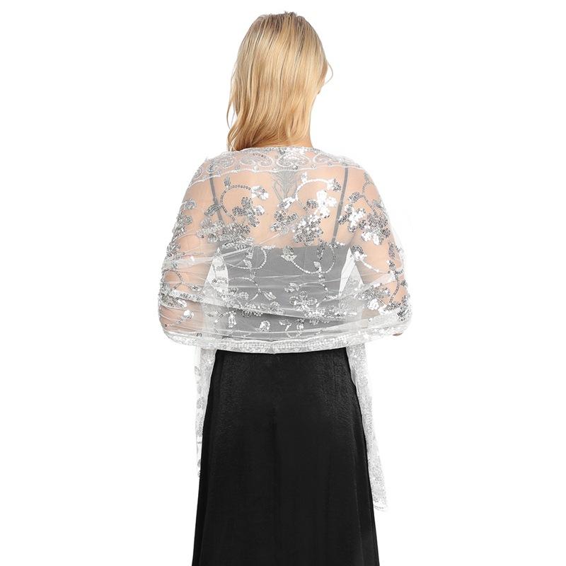 New sequin shawl Elegant shawl shopping, travel scarf