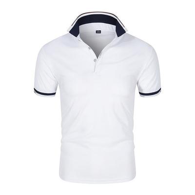 Sommer Business Herren Poloshirt Einfarbig Baumwolle Kurzarm Jugendmode Casual Poloshirt Kragen Kurzarm T-Shirt Poloshirts Herren