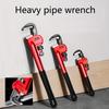 8 Inch/10 Inch/12 Inch Heavy-Duty Adjustable Straight Pipe Wrench, Plumbing Wrench,Heat Treated Adjustable Straight Pipe