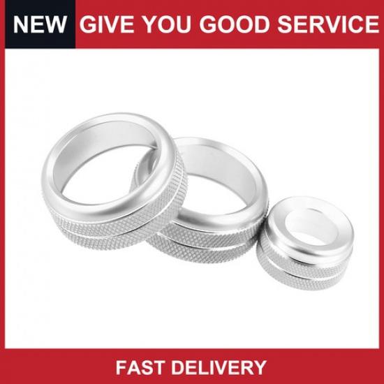 

Pack of 3 For BMW F20 F22 F30 F31 Car Console AC Audio Volume Knob Ring Cover