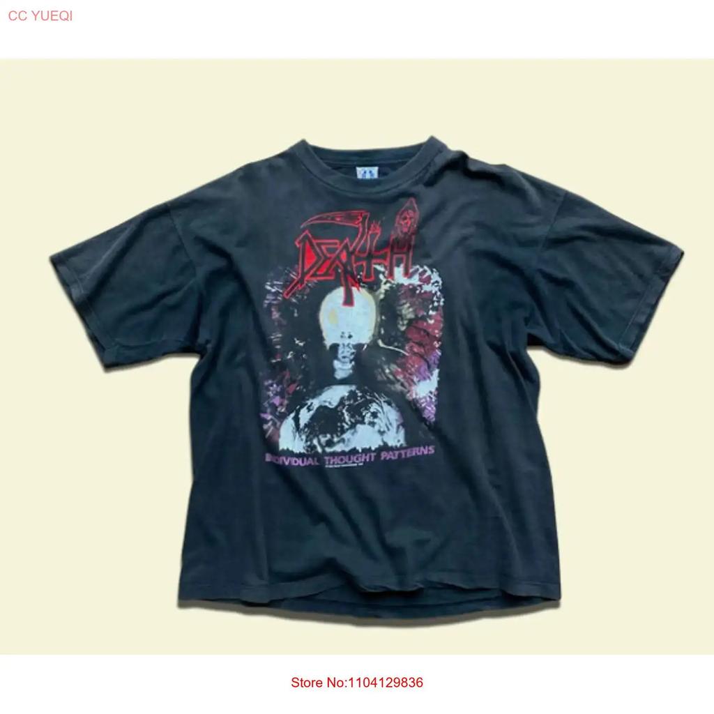 Vintage Death Individuelle Denkmuster 1993 T-Shirt Vintage Herren Mode Streetwear Bequem Atmungsaktiv Unisex