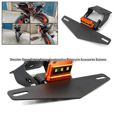 Kompatibler Kennzeichenhalter mit Lichtern für KTM DUKE 125/200/250/390 – Hinteres Heckzubehör