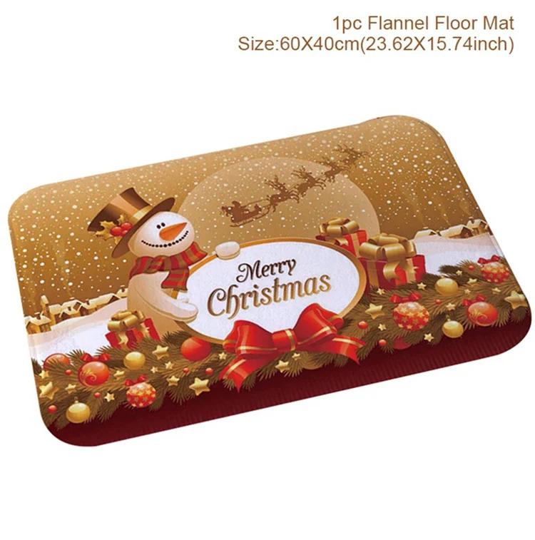 Christmas Door Mat Santa Claus Outdoor Carpet Merry Christmas Decorations for Home  Navidad Xmas Ornament New Year 2025