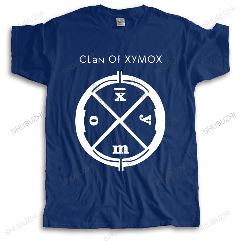 new arrived summer men t shirt short sleeve CLAN OF XYMOX LOGO SHIRT DARKWAVE GOTHIC ROCK SYTHPOP T-SHIRT fashion tees