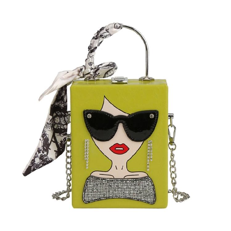 

Crossbody Shoulder Bag Lady Purse for Women Girl PU Tote Bag Square Bag Handbag зелений