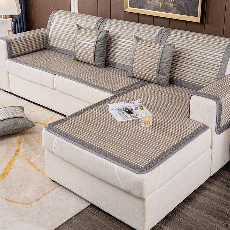 

Летний бамбуковый коврик, подушка для дивана, летний нескользящий летний коврик, бамбуковый коврик из ледяного шелка, крутая подушка для дивана 80*210cm