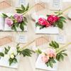 Peony Artificial Flower Decor With Silk Material For Wedding Home Office Display