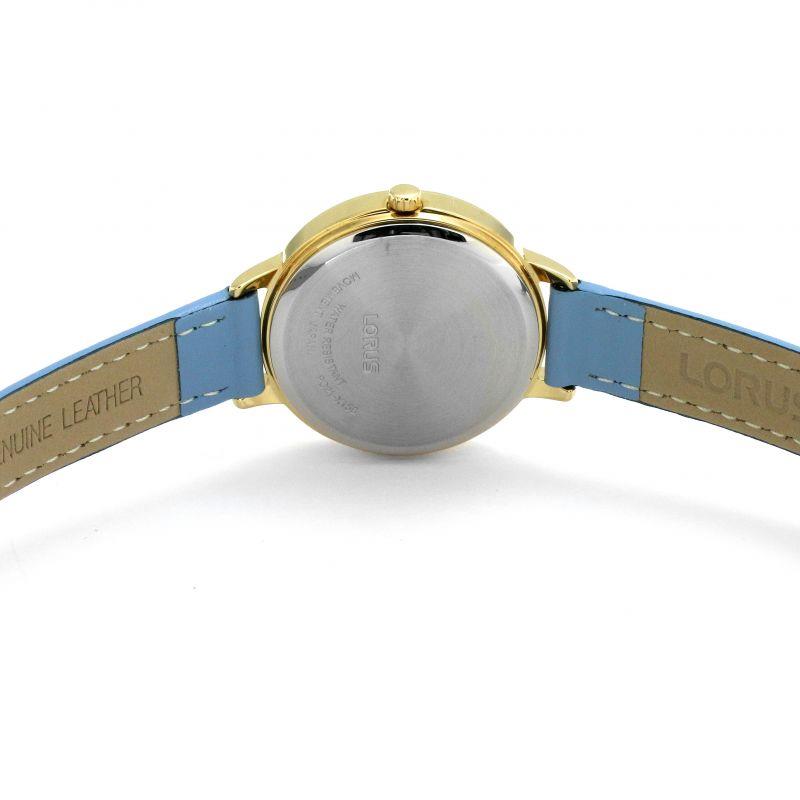 Lorus RG214QX8 Women's Watch Blue Leather Strap White Dial