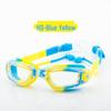 Plated Anti-fog Swimming Goggles with Integrated Earplugs