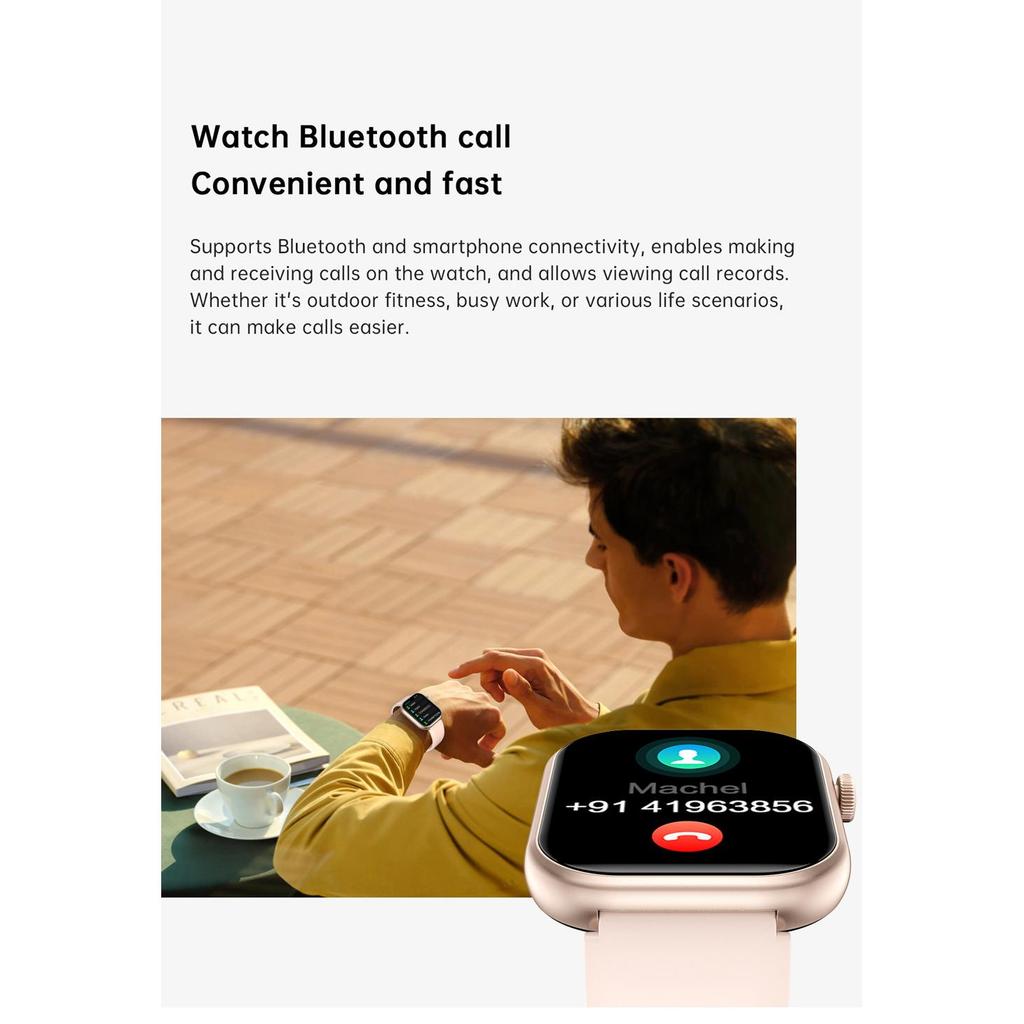 Smart Watch For Men Women Gift Full Touch Screen Sports Fitness Watches Bluetooth Calls Digital Smartwatch