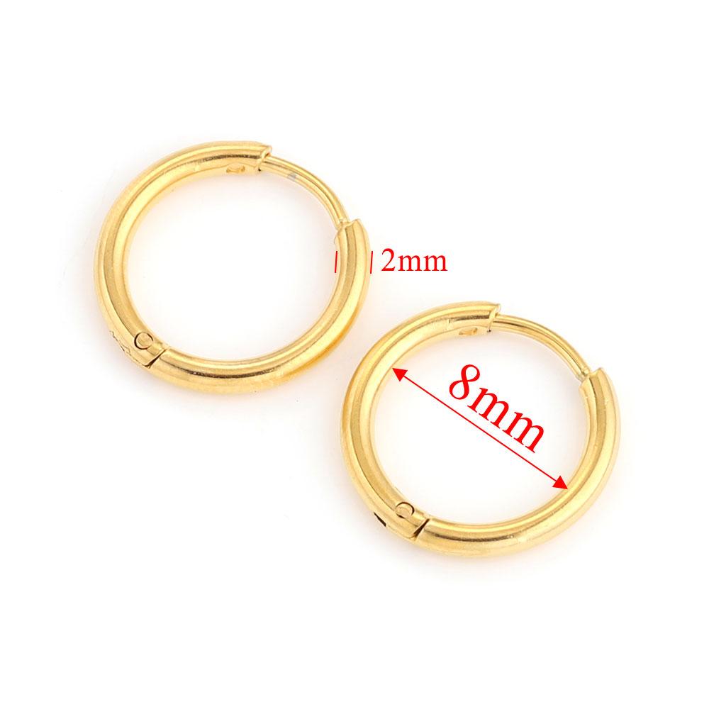 6pcs Stainless Steel Earring Hoop Women Earrings Korean Earrings Hoop Earring for Women Female Earring Jewelry Gifts