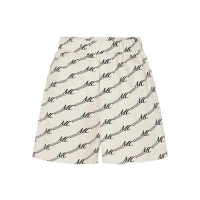 MO&Co. Retro Monogram High-Waist Loose Shorts