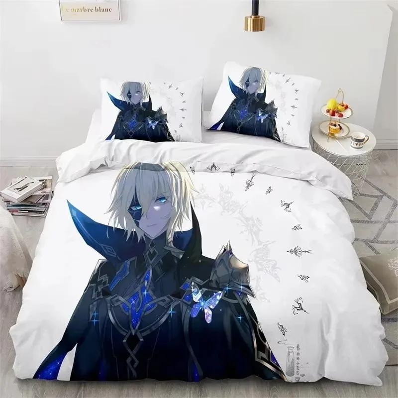 3D Print Genshin Impact Bedding SetDuvet Cover Comforter Bed Set Quilt Cover PillowcaseKing Queen Twin Size Boys Girls Adults