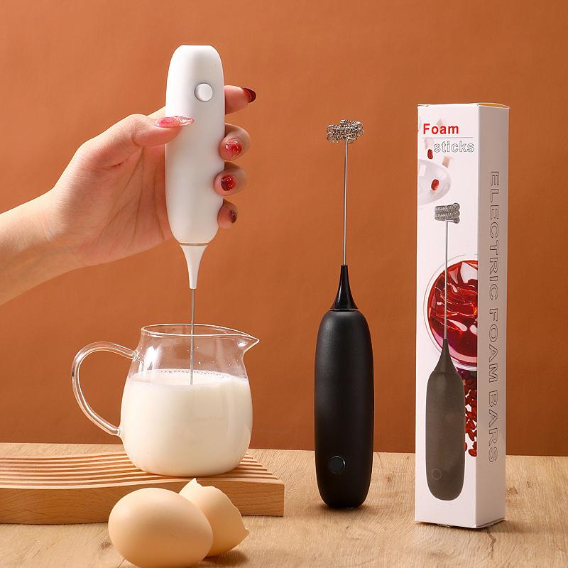 Wireless Electric Milk Frothers Coffee Frother Usb Rechargeable 3 Speeds Handheld Foam Maker Coffee Egg Beater  Cooking Tools