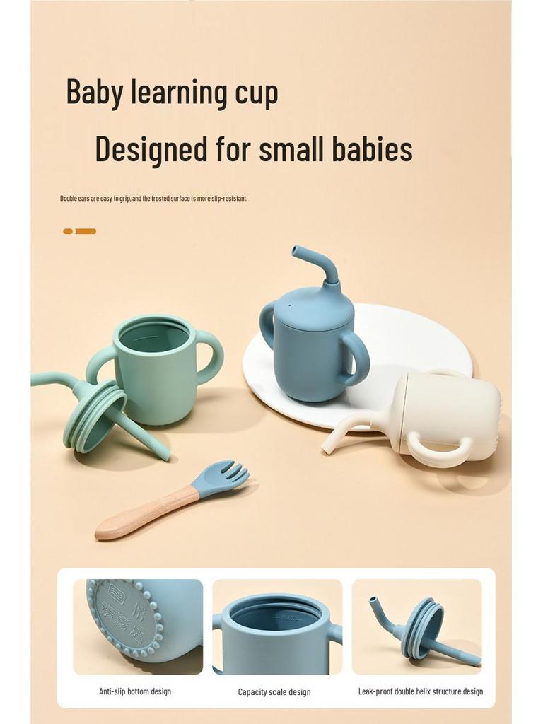 Children's Feeding Tableware Set: Stainless Steel Divided Plate with Food-Grade Silicone Suction Bowl and Spoon