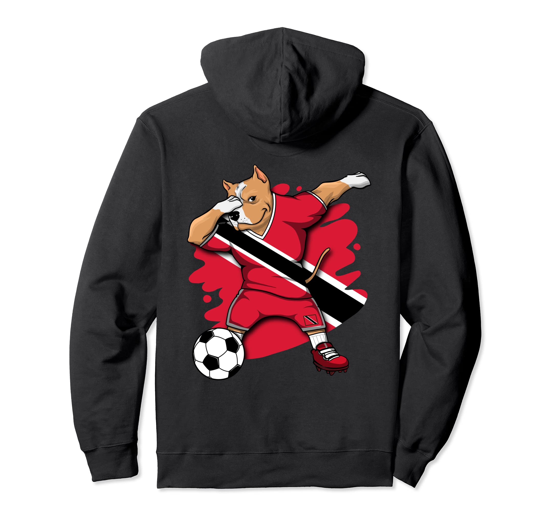 

Dabbing Pitbull Dog Trinidad and Tobago Soccer Fan Jersey Hoodie