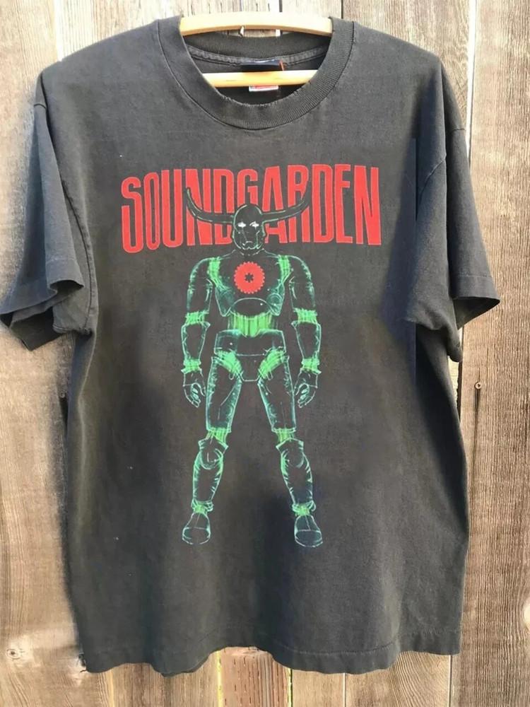 Soundgarden Band 2013 Spring Tour Charcoal T Shirt Full Size S-5XL Unisex T-Shirt XXL