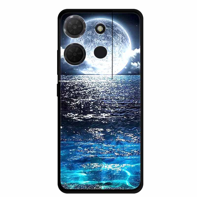Cover For TCL 503 TPU Silicone Phone Case Flower Blossoms Para Capa Bumper Funda TCL503 Soft Protector Fashion Shockproof Bumper