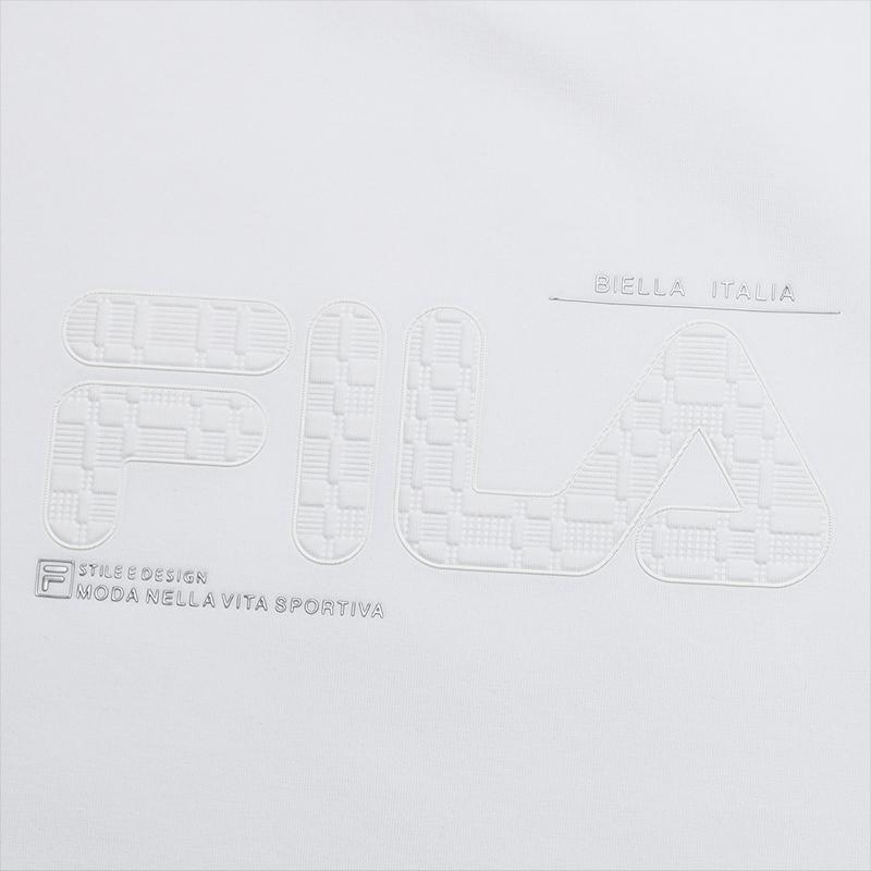 FILA Classic Versatile Minimalist Soft Comfortable Long Sleeve Knitted Printed Pullover Sweatshirt Men sweatshirt White F11M533201FWT