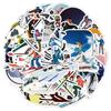 50/100 Sheets of Sports, Skiing, Skateboarding Stickers for Notebooks, Car Trunks, Water Cups & More