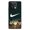 Phone Case - MANIACASE - Xiaomi Redmi Note 13 5G - TPU Silicone - Black - Nike California Palms Logo
