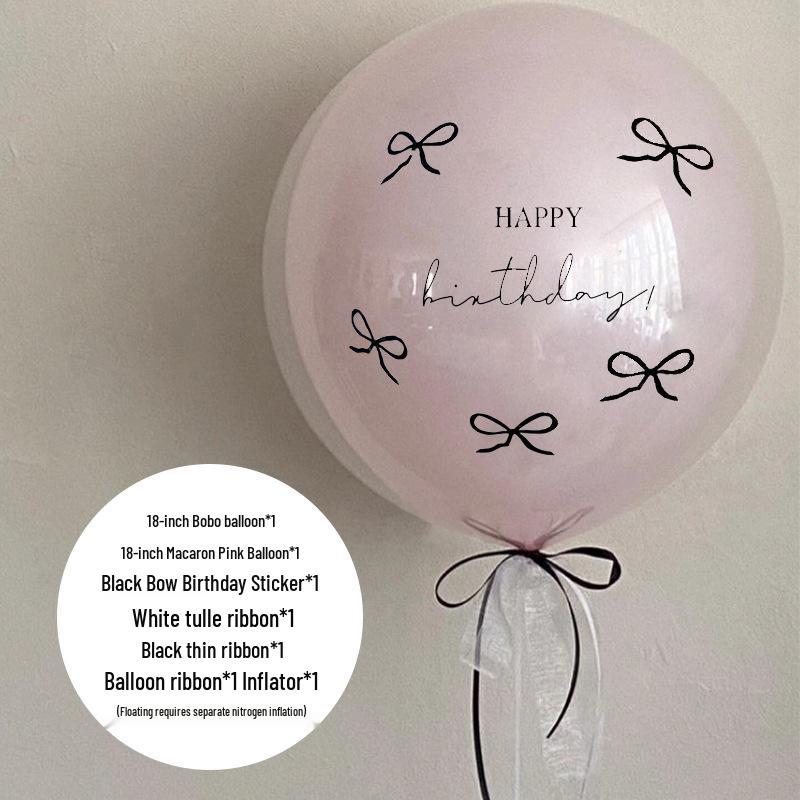 Rosa Perlen-Kuchenballons, Geburtstags- & Hochzeitsdekorationen, Bobo-Ballons für Partys & Anträge