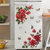 Removable Rose & Butterfly Wall Sticker for Living Room, Bedroom & Entrance - MLY392