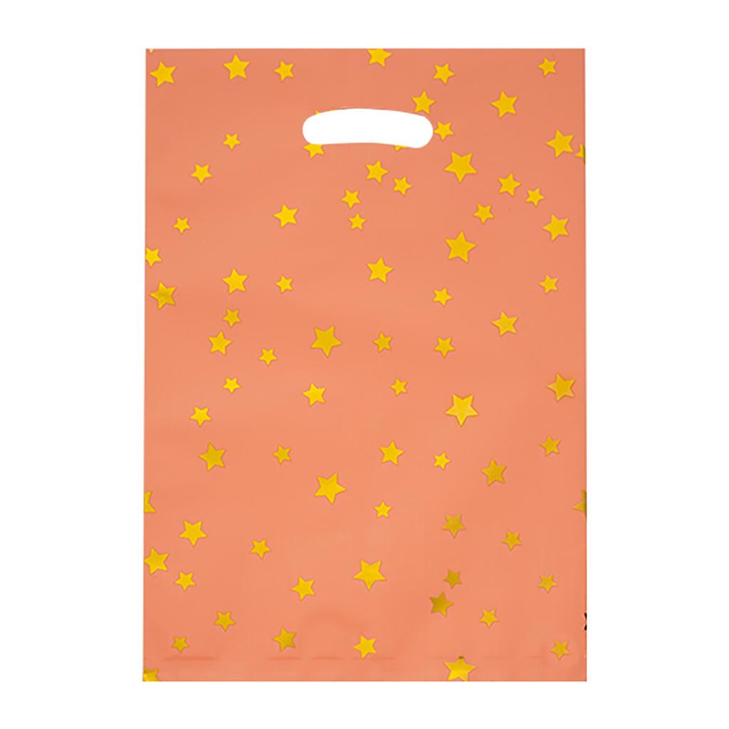 10 ks dětské společenské tašky, narozeninové sáčky se sladkostmi, sáčky na párty(hvězda vzor 3 barvy)