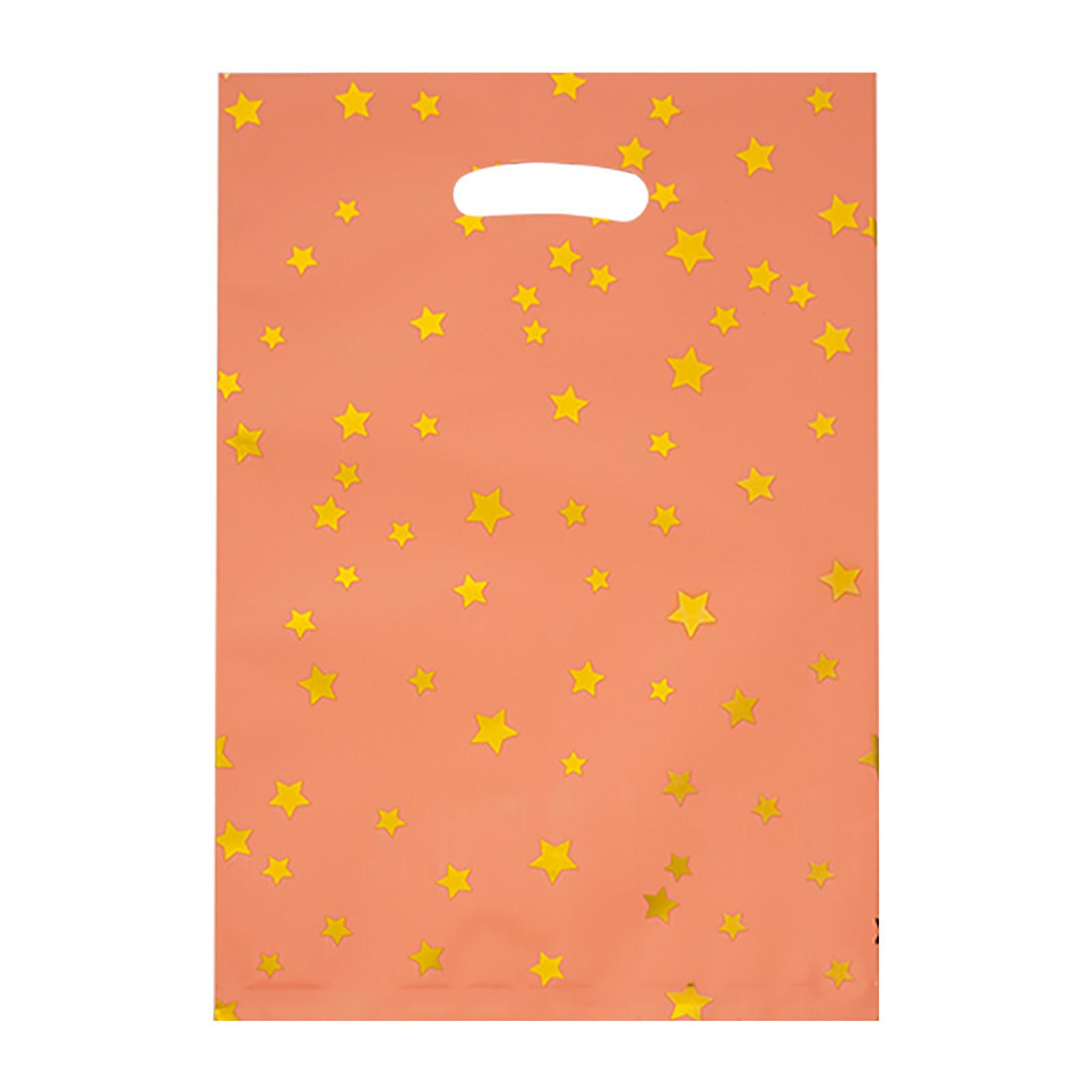 

10 шт. Детские сумки для вечеринок, сумки для конфет на день рождения, сумки для вечеринок(звездный узор 3 цвета) One Size