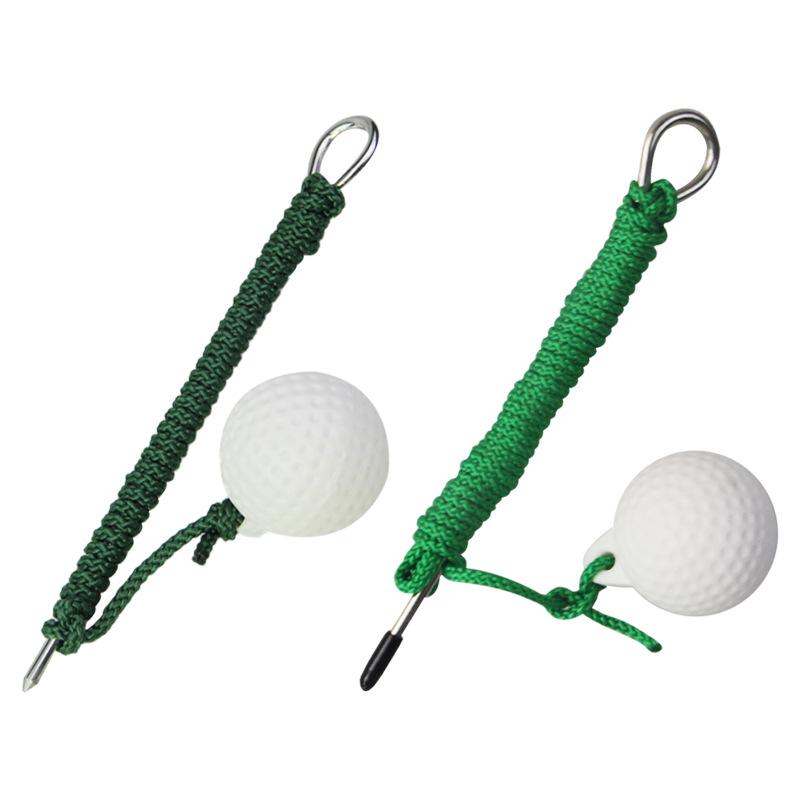 Rotating Golf Rope Ball Swing Practice Device