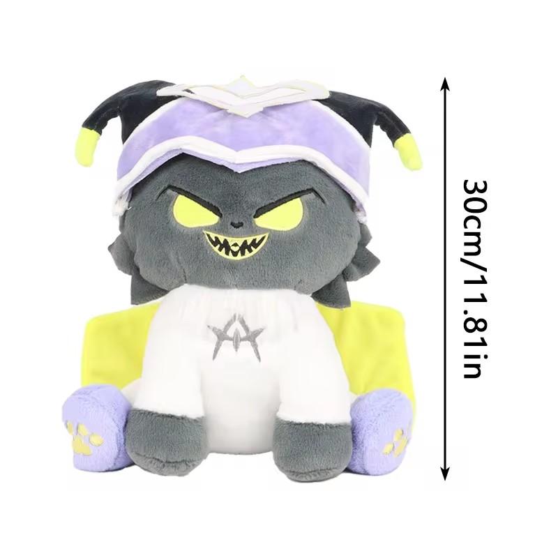 Peluche Chat Chaud Drôle Angel Dust Alastor TV Fans Collection Cadeau Mignon Coton Rembourré Poupée en Peluche Enfants pour Cadeau d'Anniversaire