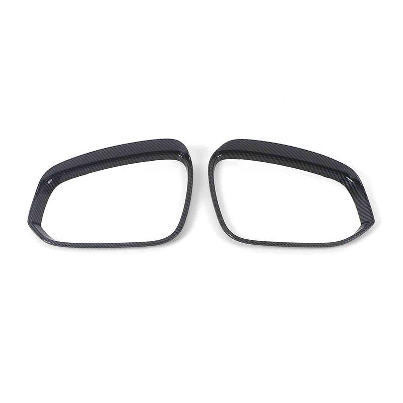 Toyota VOXY/NOAH 90 Series Carbon Fiber Rearview Mirror Cover with Rain Eyebrow Decorative Sticker.