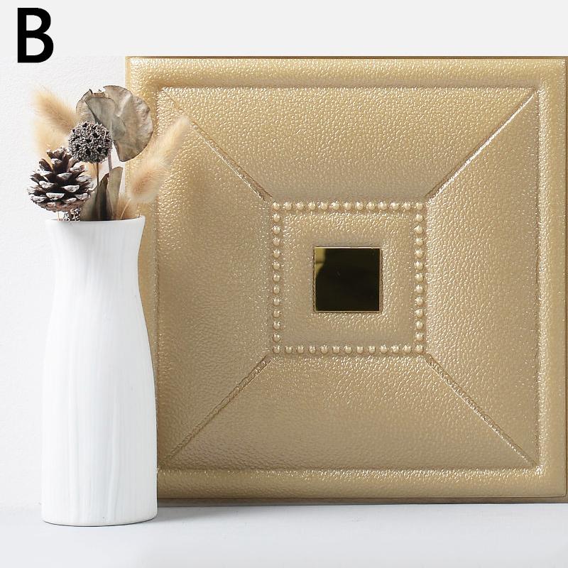 1 x 3D-Wandaufkleber für Wohnzimmer, Hintergrund, Ziegelstein, selbstklebend, 30 x 30 cm, Heimdekoration