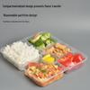 Disposable Thickened Compartment Food Containers