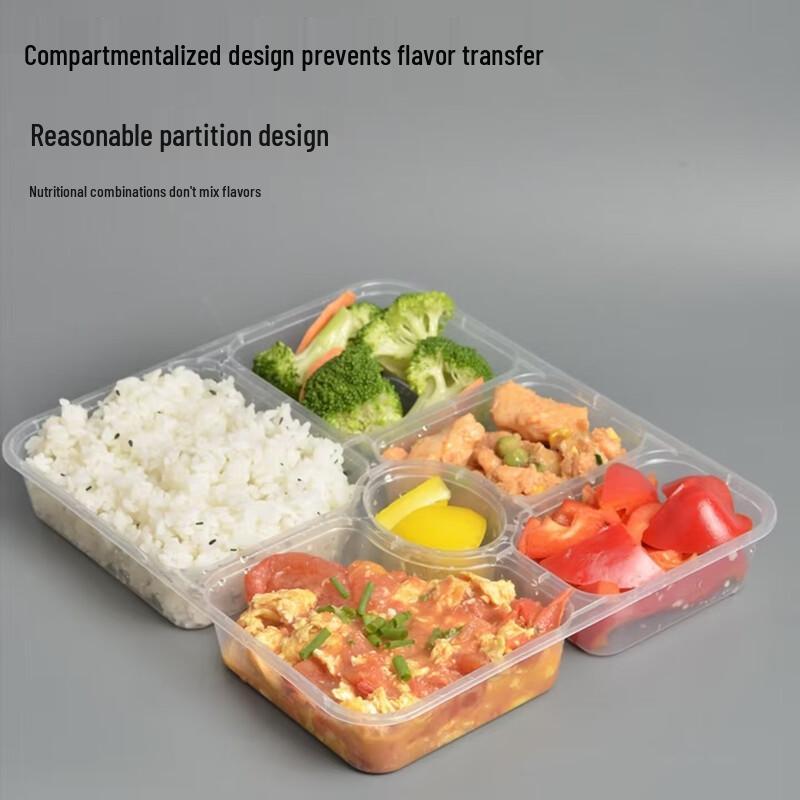 Disposable Thickened Compartment Food Containers