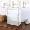 Clear Display Case Shelf Storage Cabinet Stand for Model Car, Miniature Figurines, Dolls