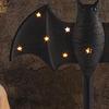 Large Twinkle Bat Candlestick Halloween Light-up Bat Candle Holder Gothic Candelabra Centerpiece with LED Twinkle Light for Home Dinner Table
