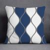 Blue Striped Plaid Pillowcase Office Living Room Home Pillowcase Car Ornaments