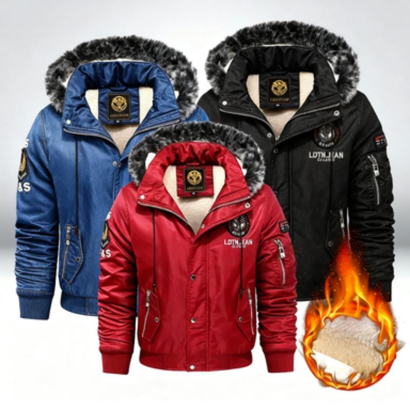 Outdoor Casual DownParkas Coat Oversize Plus Velvet Thick  Brand Keep Warm Winter Men's Black Red Padded Oversized Jacket