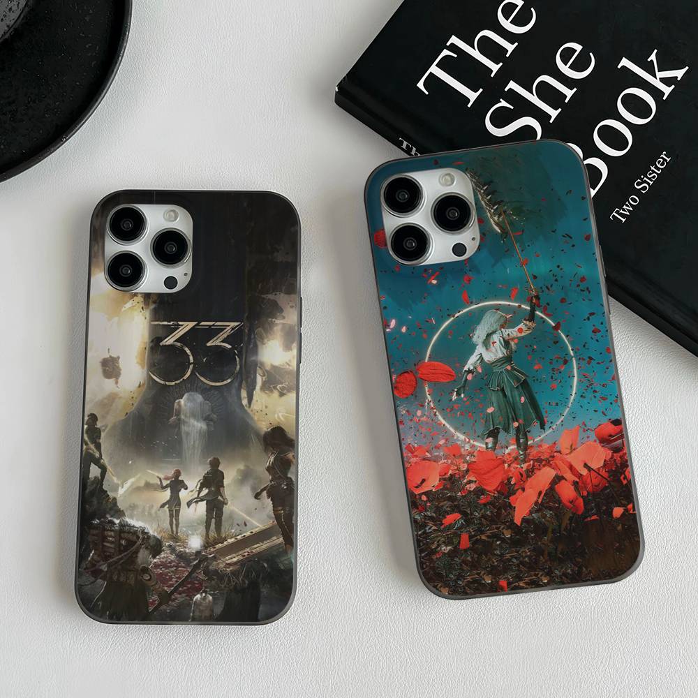RPG Game C-Clair O-Obscur E-Expedition 33 Phone Case For IPhone 17 16 15 14 Plus 13 12 11 Pro Max Pro Wave Corrugated Cover