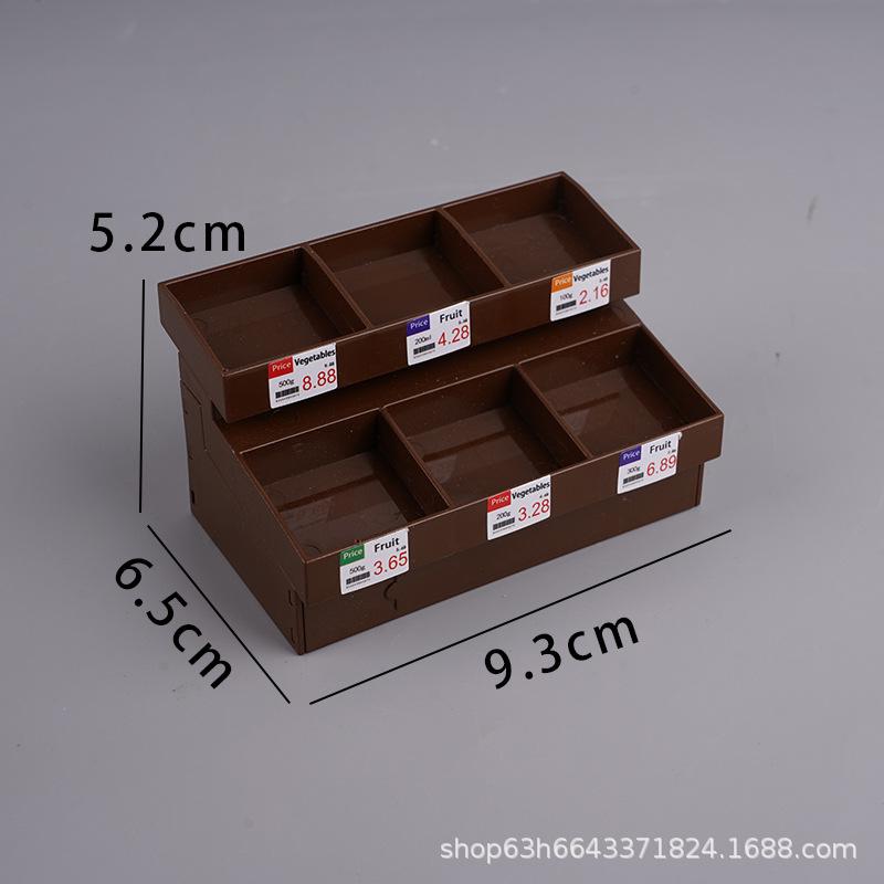 Mini Simulation Fruit Shelf Miniature Fruit And Vegetable Food Model Doll House Toy Children'S Play House Supermarket Ornament