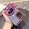 KEYSION Glitter Jewelled Magnetic Phone Case for Xiaomi M5S Makeup Mirror Stand Shockproof Cover for Redmi Note 10 10S 10 Pro 4G