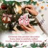 Bow-tie Pom-pom Green Ball Christmas Tree Ornament Christmas Decoration Green Ball Handmade