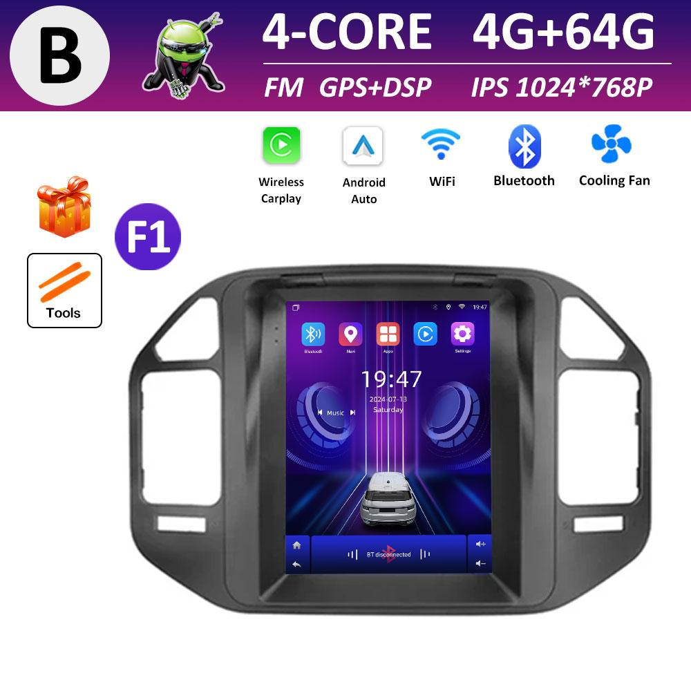 For Mitsubishi Pajero 3 V60 V68 V73 1999 2000 2001 2002 - 2006 DSP Stereo Android Intelligent System Navigation GPS IPS Screen