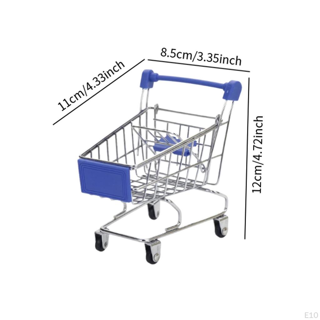 Mini-Einkaufswagen Kleiner Supermarkt Lustiger Frühpädagogischer Handwagen Einkaufswagen für