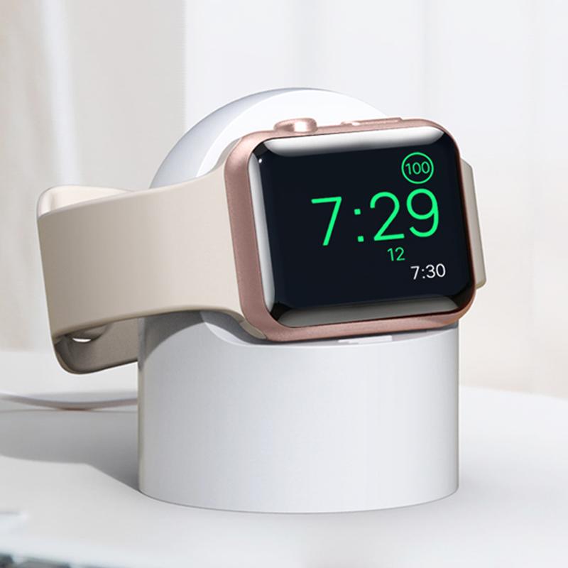 For Apple Watch Charger Stand iWatch Ultra/8/SE2/7/6/SE/4/3 49mm/45mm/44mm/42mm/41mm/40mm/38mm Durable Silicone Nightstand Mode