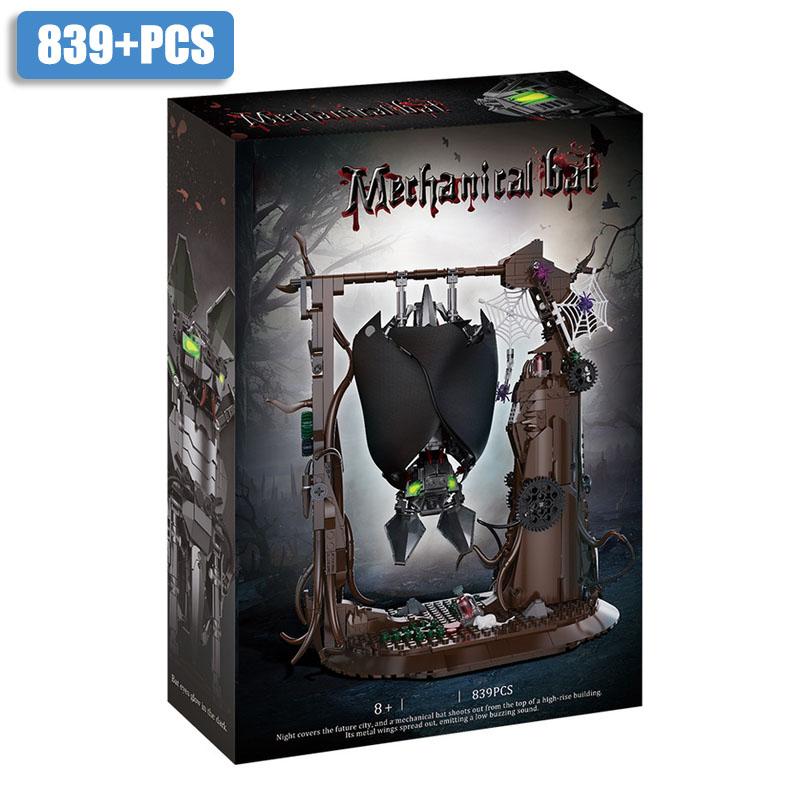 Creative Superior-Grade Moc Superior-Grade 839Pcs Superior-Grade Mechanical Premium-Quality Bat Top-Grade Construction Top-Grade Assembly-Bricks